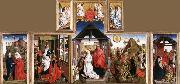 unknow artist Nativity Triptych oil painting reproduction